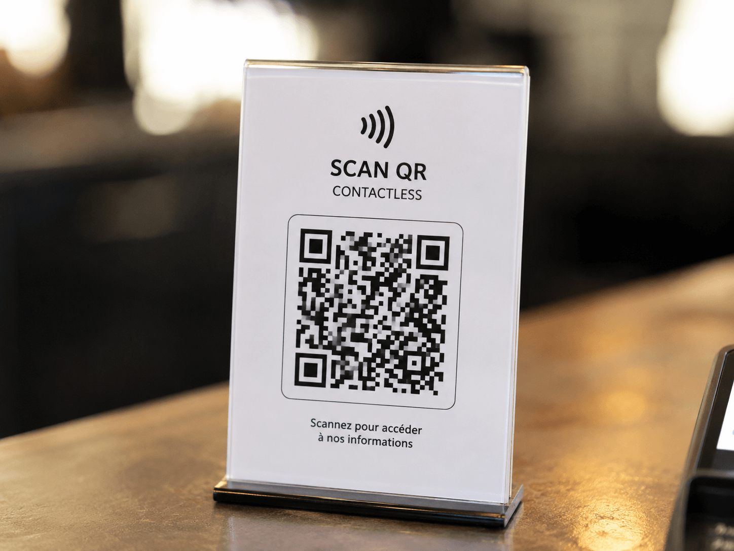 Scan QR contactless