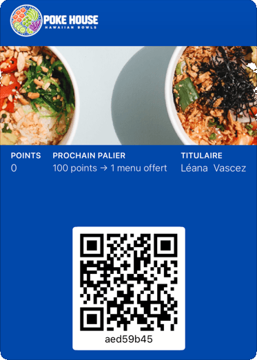 Carte digitale — restaurant Poke House