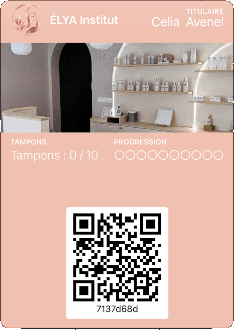 Carte digitale — institut de beauté ÉLYA Institut